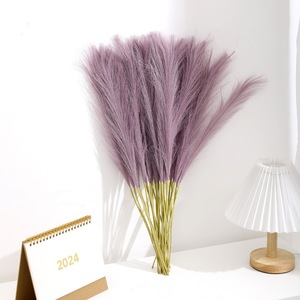 Mini Ramo de Hierba de Pampa Artificial Blanca, Ecológica, Alta, para Decoración de Sala de Estar y Bodas - Product Image 5
