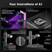 Mesin Penanda Laser UV ActionLasers DAJA Baru 10W 355nm Kontras Tinggi untuk Logo Dompet Kulit Sabuk CNC Berpendingin Udara DXF/PLT/BMP/AI