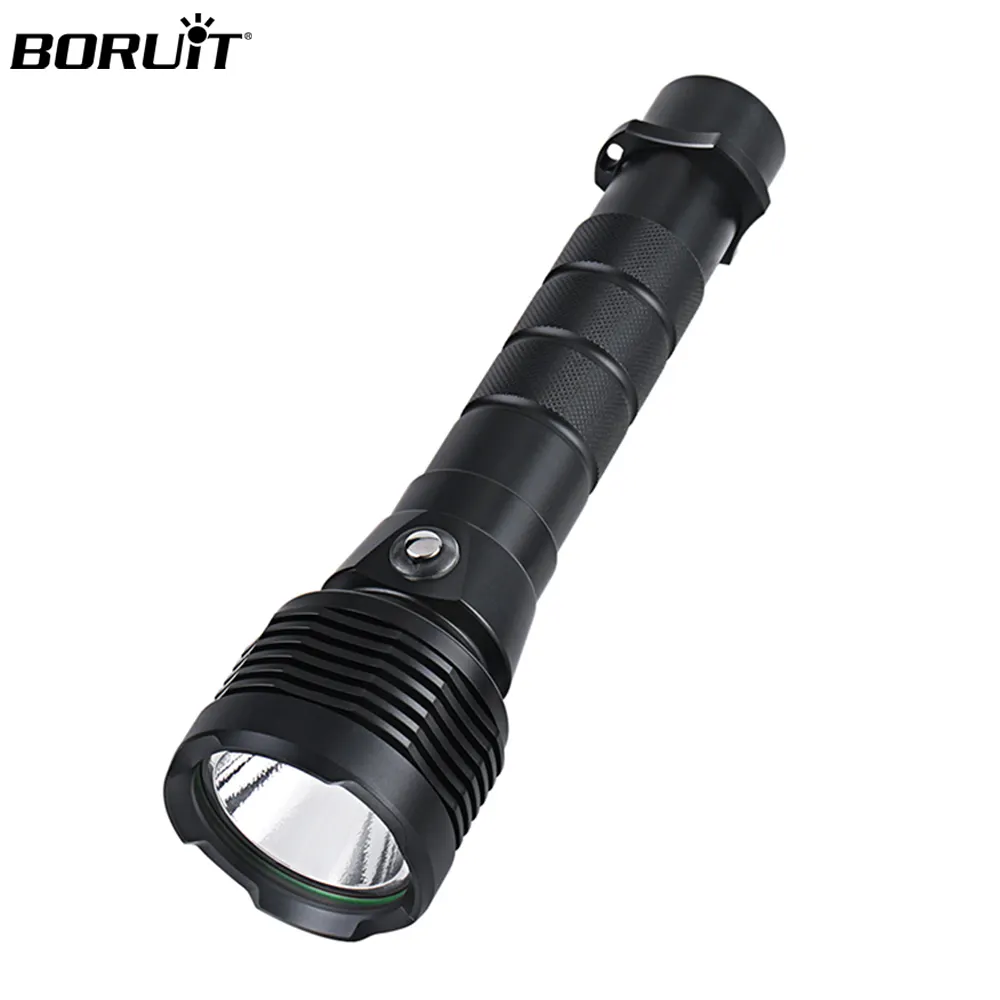 Boruit-linterna Led de buceo de alta potencia, 4000 LM, Xhp70, 5 modos, 60m