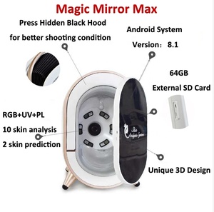 เครื่องวิเคราะห์ผิว M9 แบบกำหนดเองได้ รองรับหลายภาษา ขายดี พร้อมระบบสแกนด้วยแสงอัลตราไวโอเลต สำหรับร้านเสริมสวย รับผลิตแบบ OEM - Product Image 3