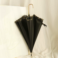 Parapluie long et résistant de style japonais unique, personnalisé et tendance, avec poignée en métal
