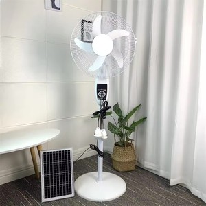 Ventilador de <span class=keywords><strong>Pedestal</strong></span> Recargable Eléctrico de Alta Calidad de 16 Pulgadas con Panel Solar y Batería, Ventiladores de Torre - Product Image 1