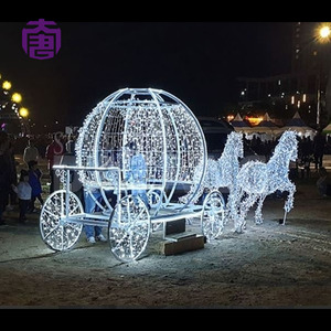 Decorative Christmas Carriage LED <b>Light</b> Display for Theme Park Plaza Garden and Seasonal Festival Decoration - Product Image 4
