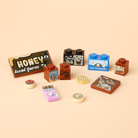 MOC ville rue chiffres boisson bouteille bloc de construction supermarché lait Soda bière boisson vin accessoire modèle briques enfant jouet cadeau