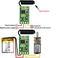 Module récepteur de télécommande sans fil RF longue portée 433 MHz avec transmetteur HCS301 à code roulant, interrupteur 1 canal 12 V CC 3 A