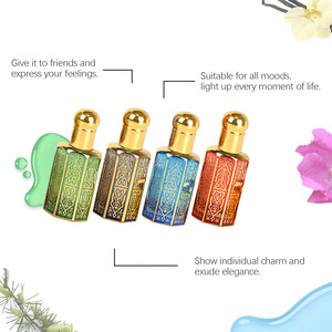 Profumo Roll-on 4 Fragranze 12ml, Profumo <span class=keywords><strong>di</strong></span> <span class=keywords><strong>Nicchia</strong></span> Dubai, Spray a Lunga Durata, Rinfrescante e Affascinante, Mini Profumo Arabo da Viaggio - Product Image 2