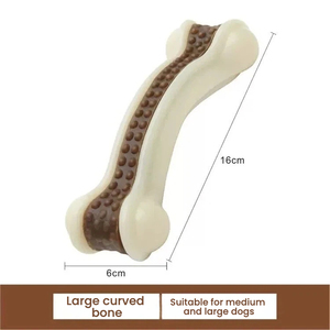 Prodotti per Animali Domestici: Osso da Masticare Indistruttibile per Cani, Giocattolo Durevole al Gusto di Manzo in Nylon per Cani Aggressivi - Product Image 6