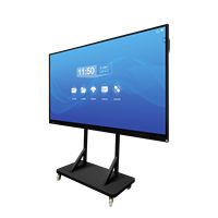 Pizarra Interactiva Inteligente LCD Android de 86 Pulgadas con Pantalla LCD Blanca y Marco Negro para Escuela y Oficina, Pizarra Digital con Pantalla Táctil