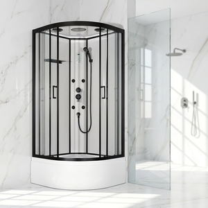 Cabine <span class=keywords><strong>de</strong></span> douche coulissante en verre trempé gris carré <span class=keywords><strong>de</strong></span> haute qualité moderne, étanche, utilisation en <span class=keywords><strong>salle</strong></span> <span class=keywords><strong>de</strong></span> <span class=keywords><strong>bain</strong></span>, vente directe d'usine - Product Image 4