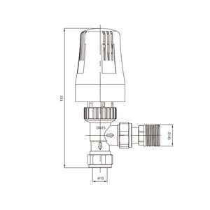 BODE meilleure vente vanne de radiateur en laiton vanne de chauffage à eau chaude vanne de radiateur thermostatique pour système CVC - Product Image 3