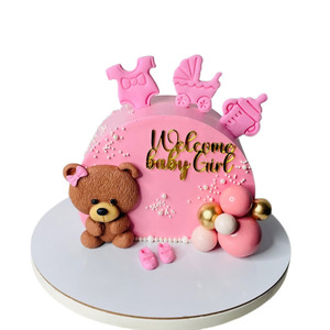 Decorazione per <span class=keywords><strong>Torta</strong></span> in Acrilico INS 'Welcome Baby Girl' per Baby Shower e Feste a Tema per Bambine - Product Image 5