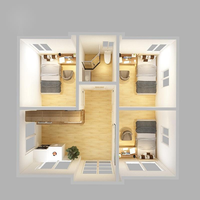 MAISON PRÉFABRIQUÉE À CONCEPTION EXTENSIBLE ET MAISON CONTENEUR POUR BUREAUX MODULAIRES ET APPARTEMENTS TEMPORAIRES