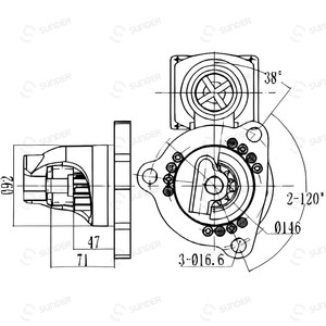 Moteur de démarrage pour engins de construction 12V 4.5kW 40MT pour Allis Chalmers <span class=keywords><strong>Austin</strong></span> Western Autocar Remplace Delco 1114109 - Product Image 3