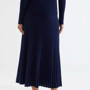 मोंगोलियन बुनाई स्कर्ट कश्मीरी स्ट्रिप स्कर्ट लुगम्य ठोस रंग कश्मीरी स्कर्ट - Product Image 3