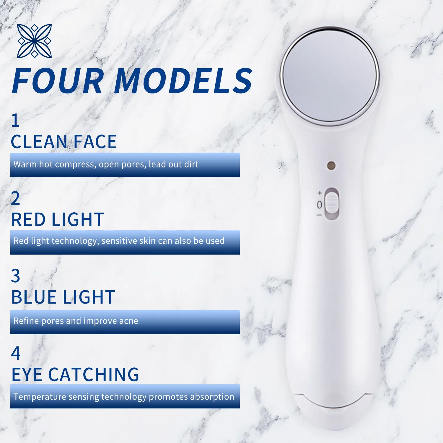 แบบพกพา Micro-Vibrating Facial Beauty อุปกรณ์นวดหน้าด้วย Ion Export Import Ultrasonic Facial Massager