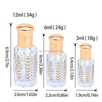Flacons roll-on en verre sérigraphiés de 3/6/12 ml pour huiles essentielles, crèmes de soin, collyres – Conception ergonomique pour le massage – Échantillon