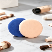 Nouveaux Houppettes de Maquillage Professionnelles en PU, Personnalisables avec Logo, Houppettes Rondes pour Poudre Compacte et Cushion