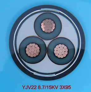 Cable Subterráneo de Alta Tensión con Aislamiento XLPE, Conductor de Cobre y Aluminio, Blindado, para Infraestructura de Redes Eléctricas - Product Image 6