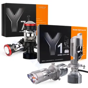 Y1 for focus focos Y7D Y7 Y8 Y9 9005 H11 Y10 H7 led proyector h4 CSP 3570 bi led laser headlight motorcycle led lights