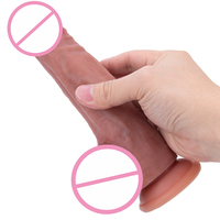Dildo réaliste imperméable avec base à ventouse puissante, en matériau vert, de haute qualité, jouet sexuel portable pour adultes