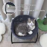 Petit chien et chat panier suspendu universel lit Cool Nest Animal Pattern Cat and Pet Kennel with Solid Metal Nest Bed
