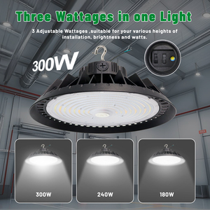 Công nghiệp không thấm nước IP65 UFO cho <span class=keywords><strong>Led</strong></span> cao bay ánh sáng 150lm/W 180W/240W/300W nhôm Highbay đèn cho Nhà kho 5000K nhà máy - Product Image 6