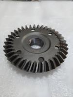 Engrenage conique hélicoïdal en acier de haute précision Jiucheng OEM avec profil de denture personnalisé, forgé et usiné CNC pour machines agricoles