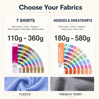 Sweat-shirt à col rond surdimensionné brodé sur mesure, pull en molleton français épais pour homme avec impression sérigraphique