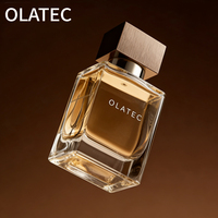 Botella de Perfume de Vidrio Personalizada con Tapa de Madera Disponible en 30ml, 50ml y 100ml para Fragancias, Ideal para Regalos