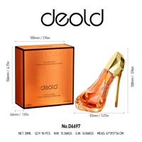 Deold En Stock Parfum EDP Femme 30ml Boisé Longue Durée Brillant et Subtil, Talons Hauts, Logo Personnalisé OEM, Marquage Personnalisé, Vente en Gros