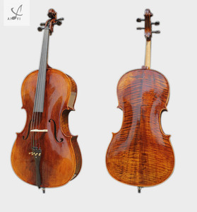 Vente d'érable naturel flammé bloc <span class=keywords><strong>violoncelle</strong></span> 4/4 professionnel - Product Image 3