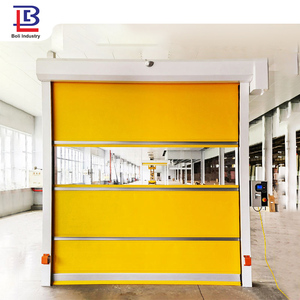 Thiết kế mới của hiện đại chống cháy nhanh chóng cán màn trập tự động nâng và mở của cửa bên ngoài PVC cán màn trập cửa - Product Image 2