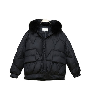 Vêtements pour femmes grandes tailles, manteau d'hiver rembourré en coton pour femmes, style occidental, col en fourrure, <span class=keywords><strong>veste</strong></span> en coton ample - Product Image 5