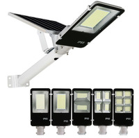 Lampe solaire de rue à LED étanche IP65 50W-400W avec télécommande pour jardin, cour, mur extérieur