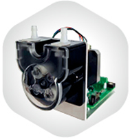 Tête de pompe péristaltique simple Huiyu JY15 OEM, moteur pas à pas, moteur DC, moteur synchrone AC, contrôle de vitesse, direction réversible