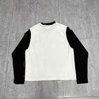 T-shirt à manches longues col rond gaufré pour homme – Confortable, respirant, personnalisable – Idéal pour un look décontracté
