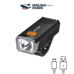 Luz delantera para bicicleta Smiling Shark, faro LED recargable por USB para ciclismo - Product Image 4