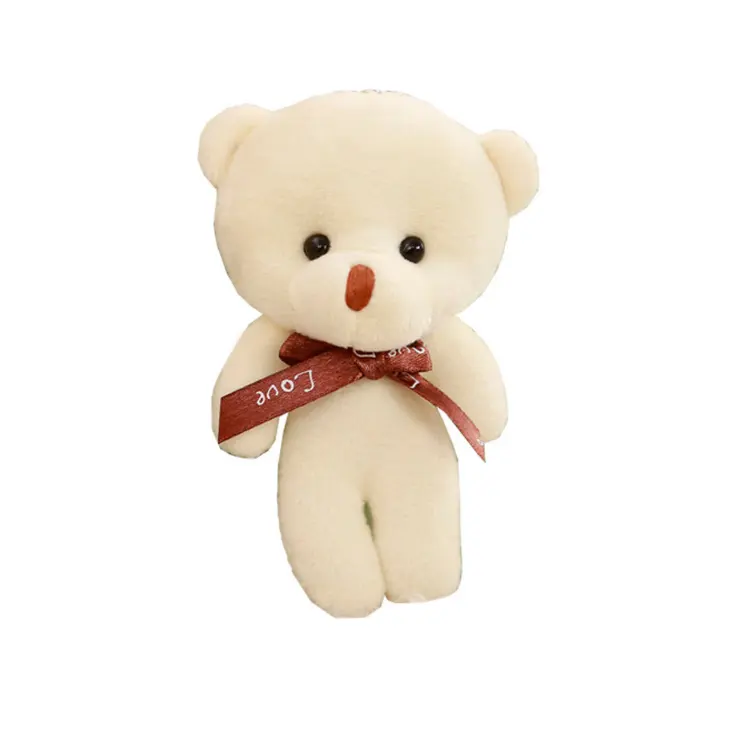 12cm Factory direct wholesale cheap love bear cub pendant catching doll little bear charm bag keychain dropshipping services