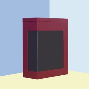 Rigid <b>Lid</b> And Base Wine Gift <b>Box</b> <b>With</b> <b>Clear</b> PVC Window Double Bottle Red Wine Packaging <b>Box</b> Custom Logo - Product Image 1