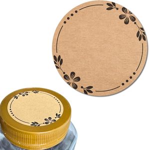 <span class=keywords><strong>Étiquettes</strong></span> pour la mise en conserve des aliments, des boissons, des noix, autocollants en papier kraft brun pour écrire - Product Image 1
