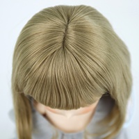 Perruque de poupée Blonde avec frange pour enfants et adultes, adaptée à 1/3 1/4 1/6 1/8 22cm à 24 circonférence de tête BJD poupée