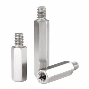 Dongbiao – Poteaux d'isolation hexagonaux M3 M4 en acier inoxydable 304, à extrémité unique filetée, pour l'industrie de la construction - Product Image 1