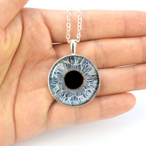 Haomi gran oferta Unisex personalizado pupila Iris ojo collar nueva <span class=keywords><strong>pareja</strong></span> cristal - Product Image 6