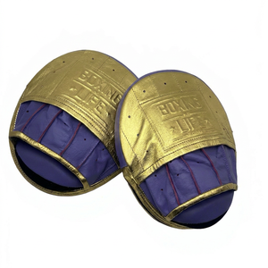 No Boxing No Life Guantes de Boxeo Curvos para Entrenamiento Profesional - Guantes de Enfoque de Alta Calidad, Cuero Vacuno de Primera Calidad, Dedos Completos, Rápidos - Product Image 1