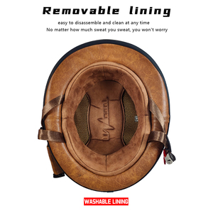 Casque demi-visage de haute qualité Gentleman pour <span class=keywords><strong>moto</strong></span> équitation Design à la mode casque mignon pour Scooters vélo en gros - Product Image 6