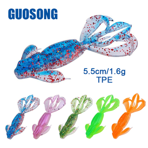 Guosong Vente en gros 5.5cm 1.6g <span class=keywords><strong>Leurre</strong></span> souple en TPE pour crevettes 5 pcs/sac <span class=keywords><strong>Leurre</strong></span> de pêche souple pour <span class=keywords><strong>écrevisse</strong></span>s artificielles - Product Image 2