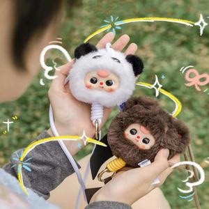 Llavero Original Baby Three con Diseño de Animal de Peluche en Caja Sorpresa, Decoración para Bolsos, Colgante, Exhibición de Escritorio - Product Image 3