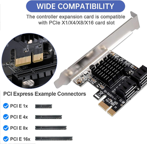 <span class=keywords><strong>PCI</strong></span> <span class=keywords><strong>Express</strong></span> X1 đến 4 cổng nối tiếp ATA SATA <span class=keywords><strong>3.0</strong></span> máy chủ thẻ điều khiển 88se9215 PC 6Gbps 4 cổng <span class=keywords><strong>PCI</strong></span>-E để SATA III Thẻ mở rộng - Product Image 3