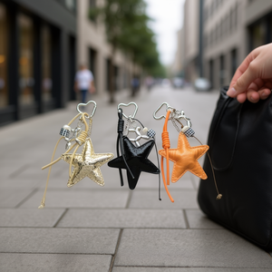 Portachiavi Serie Pentagramma a Forma di Stella, Ciondolo in Metallo per Cellulare, Confezione da 600 Pezzi Ref48435 - Product Image 2