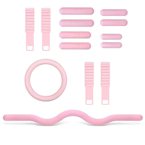 <span class=keywords><strong>Kit</strong></span> Pilates per <span class=keywords><strong>Casa</strong></span> per Donne, Set Fitness con Manubri in Silicone, Anello per Esercizi, Tappetino Yoga, Accessori per Yoga e Pilates - Product Image 6